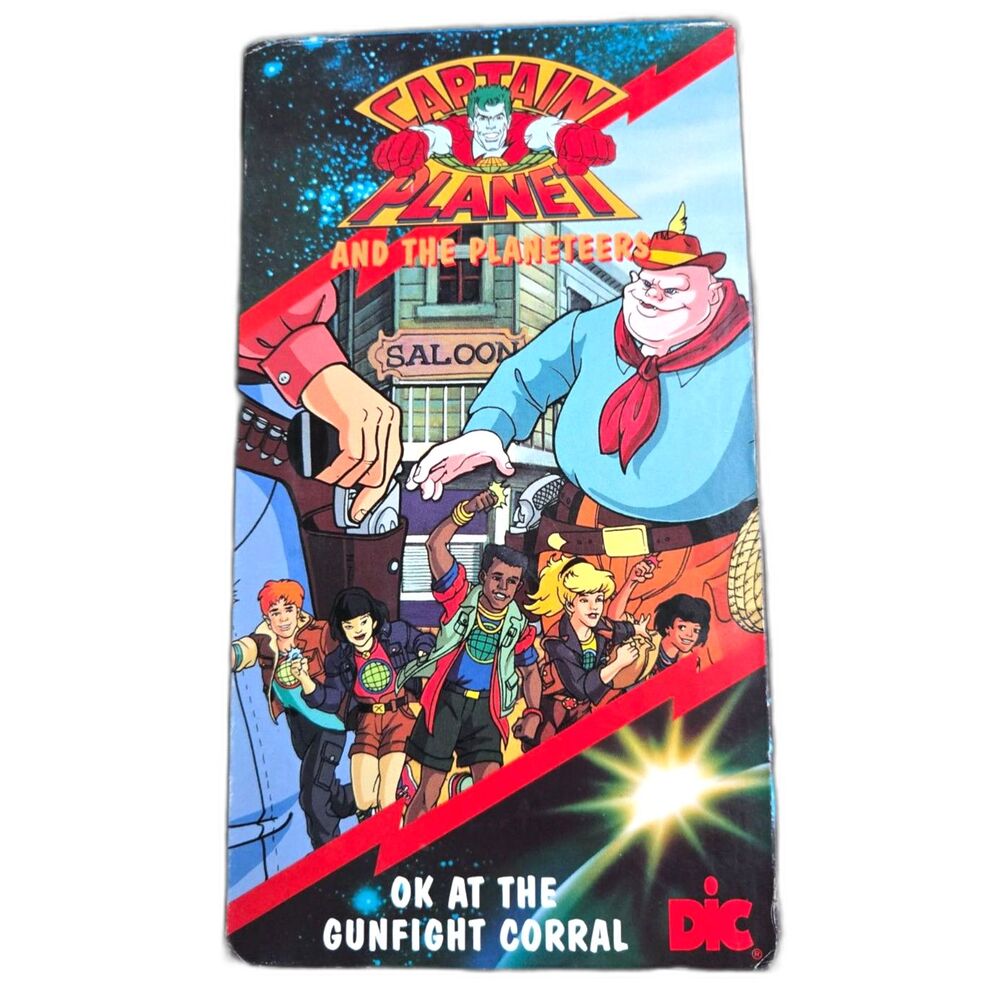 Captain Planet: OK at the Gunfight Corral VHS DIC Entertainment Animated Series